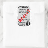 Weerstand! Ronde Sticker (Tas)