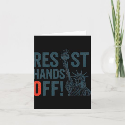 Weerstand standbeeld van vrijheid handen af van de kaart (Voorkant)