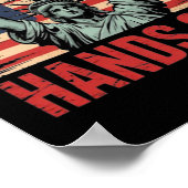 Weerstand standbeeld van vrijheid handen af van de poster (Hoek)