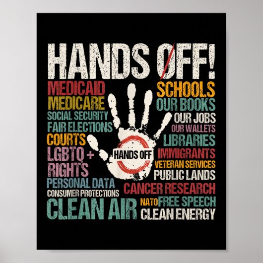 Weerstand standbeeld van vrijheid handen af van de poster (Voorkant)