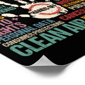 Weerstand standbeeld van vrijheid handen af van de poster (Hoek)