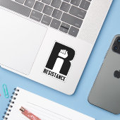 Weerstand Sticker (Laptop met iPhone)