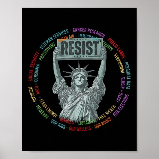 Weerstand tegen het Amerikaanse Vrijheidsbeeld Han Poster (Voorkant)