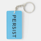 Weerstand: vetgedrukte zwarte tekst behouden op li sleutelhanger (achterkant)