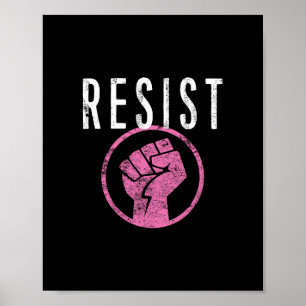 Weerstands Vuist T-shirt - Wees Deel Van De Verzet Poster