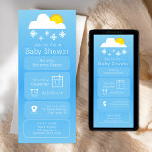 Weersverwachting App Sneeuwneutraal Baby shower Kaart