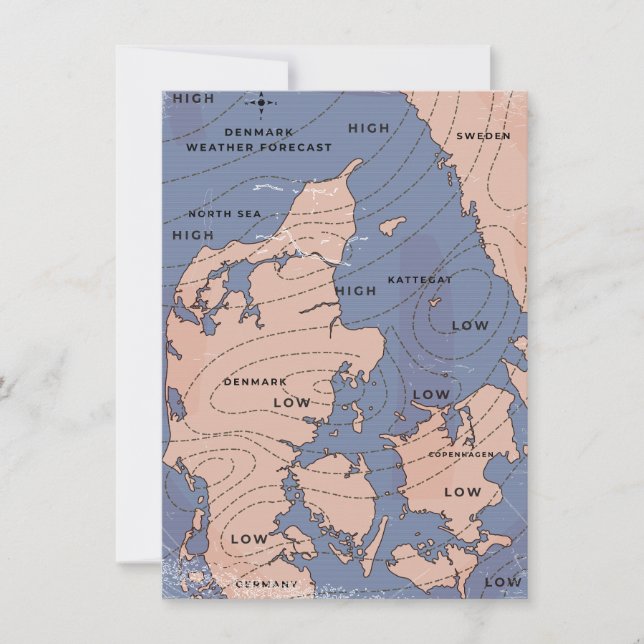  weersverwachting voor Denemarken (Voorkant)