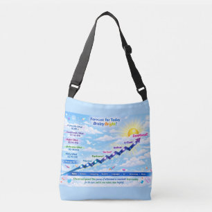 Weersverwachting voor vandaag: BrainyBright weer!  Crossbody Tas