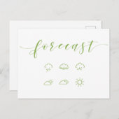  weersvoorspellende Briefkaarten (Voorkant / Achterkant)