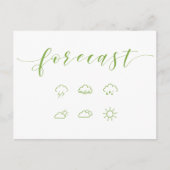  weersvoorspellende Briefkaarten (Voorkant)