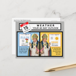 Weersvoorspelling op St. Swithin's Dag Briefkaart