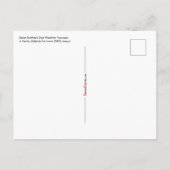 Weersvoorspelling op St. Swithin's Dag Briefkaart (Achterkant)
