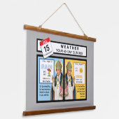 Weersvoorspelling op St. Swithin's Dag Hangend Wandkleed (Gebogen)