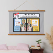 Weersvoorspelling op St. Swithin's Dag Hangend Wandkleed (Slaapkamer)
