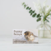  weersvoorspelling visitekaartje (Staand voorkant)