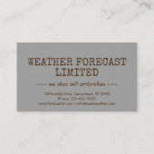  weersvoorspelling visitekaartje (Achterkant)