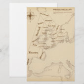 Weersvoorspelling voor de scheepvaart in de Britse Briefpapier (Voorkant / Achterkant)