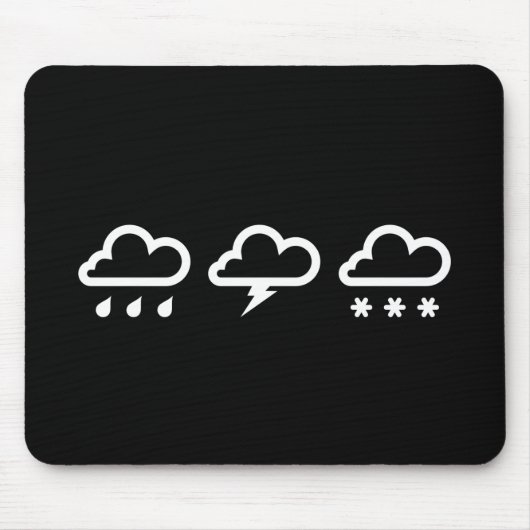Weersystemen Pictogram Mousepad Muismat (Voorkant)