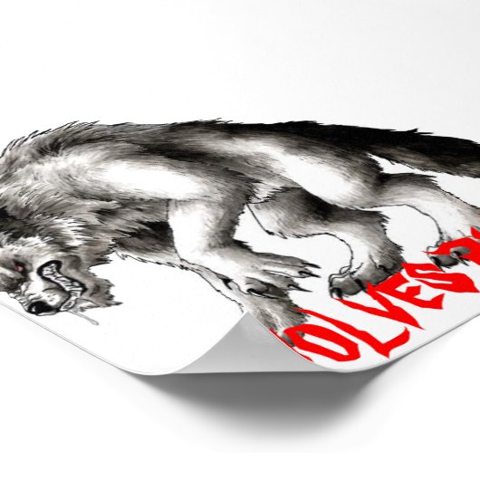 weerwolf2, WOLVES RULE! Poster (Hoek)
