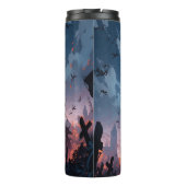 Weerwolf Anime stijl kunstwerk Tumbler Thermosbeker (Achterkant)