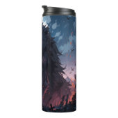 Weerwolf Anime stijl kunstwerk Tumbler Thermosbeker (Geroteerd rechts)