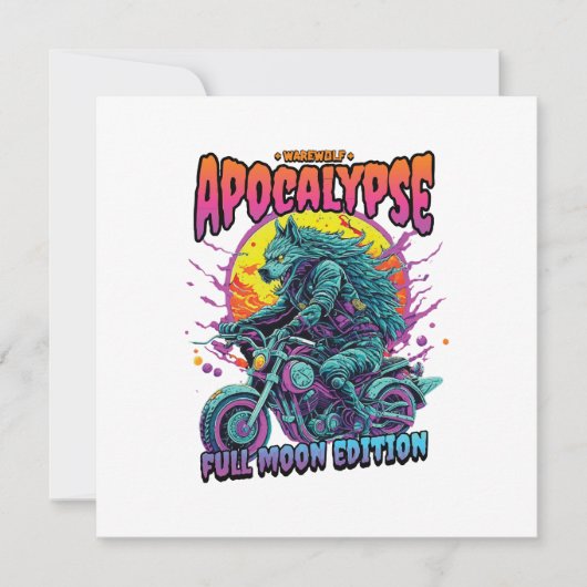 Weerwolf apocalyps kaart (Voorkant)