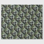 Weerwolf at het dorp glanzend inpakpapier (Vlak)