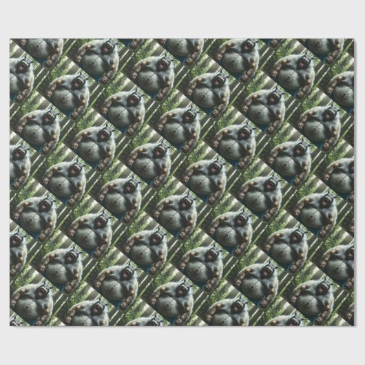 Weerwolf at het dorp glanzend inpakpapier (Vlak)