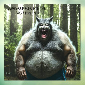 Weerwolf Ate auto ondoorzichtig venster vastklampe Raamsticker (Vel 3)