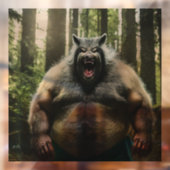 Weerwolf Ate see-thru venster vastklampen voorste  Raamsticker (Vel 2)