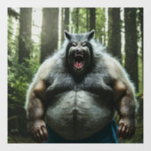 Weerwolf Ate see-thru venster vastklampen voorste  Raamsticker (Vel)