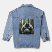 Weerwolf Ate Whole Village vrouwen denim jas Jacket (Achterkant)