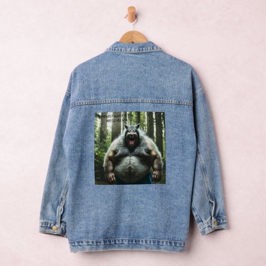 Weerwolf Ate Whole Village vrouwen denim jas Jacket (Hangar)