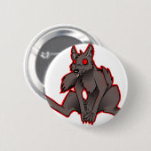 weerwolf badge ronde button 5,7 cm (Voorkant /achterkant)