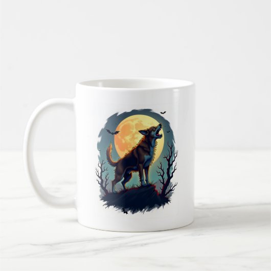 Weerwolf Beagle Gehuil Koffiemok (Links)