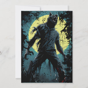 weerwolf bij nacht wolf rippen kaart