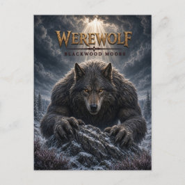 Weerwolf Blackwood Moors Dark Cinema Briefkaart