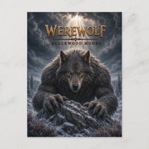 Weerwolf Blackwood Moors Dark Cinema Briefkaart