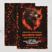 Weerwolf bloed Gotische Halloween Kaart (Voorkant / Achterkant)