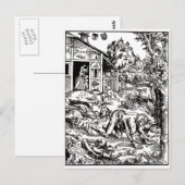 weerwolf-clipart-8 briefkaart (Voorkant / Achterkant)