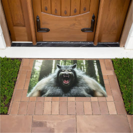 Weerwolf die de hele deurmat van het dorp at