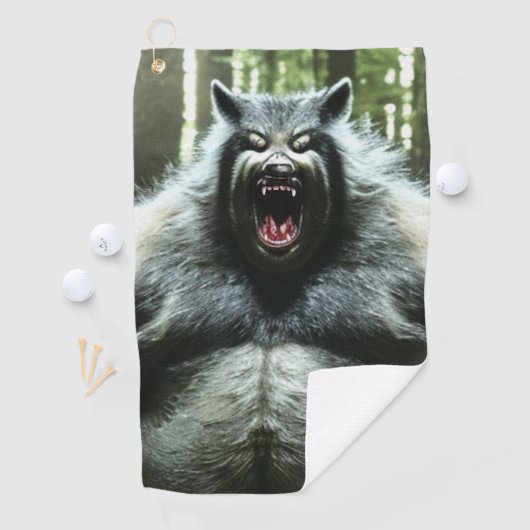 Weerwolf die het hele dorp golf handdoek at (Insitu)