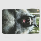 Weerwolf die het hele dorp golf handdoek at (Horizontaal)