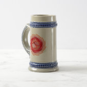 Weerwolf die het hele dorp heeft opgegeten bierpul (Voorkant links)