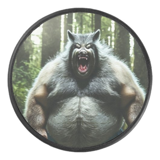 Weerwolf die het hele dorp hockey puck at (Voorkant)