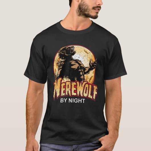 weerwolf door nacht T Shirt (Voorkant)