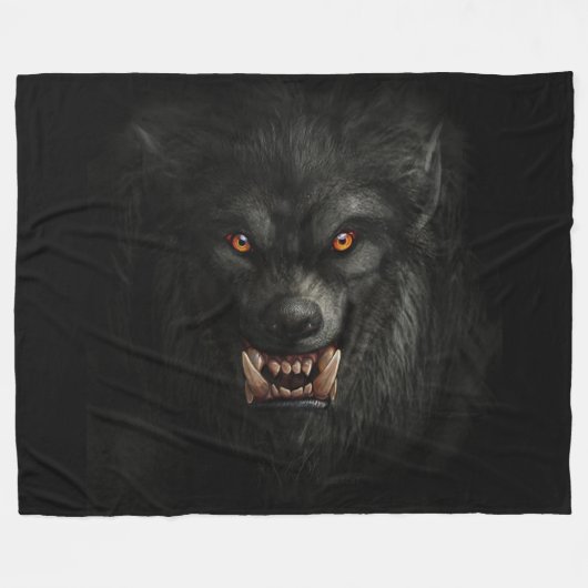 WEERWOLF FLEECE DEKEN (Voorkant (Horizontaal))
