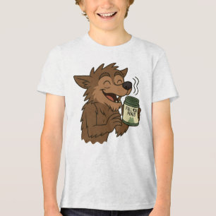 Weerwolf Fool Moon Forest Candle Tri-Blend Shirt