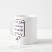 Weerwolf Grappig Party Game Beschuldigen Gezegde Koffiemok (Voorkant links)