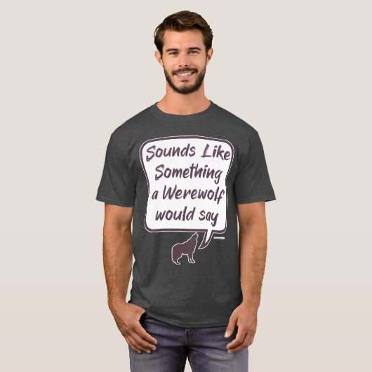 Weerwolf Grappig Party Game Beschuldigen Gezegde T-shirt (Voorkant volledig)